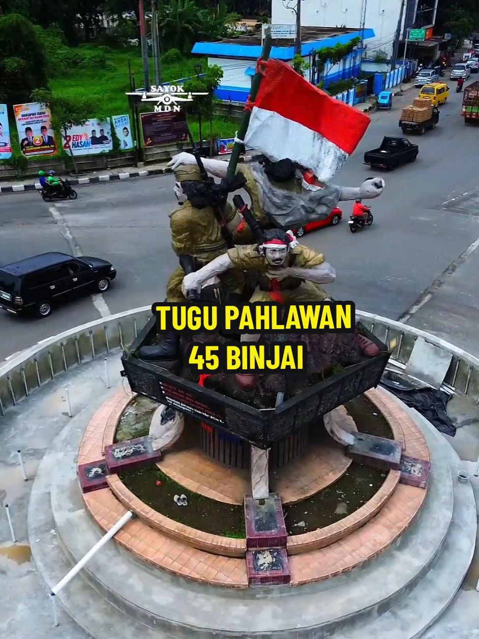 Membalas @landung_binjai  Tugu Pahlawan 45 Binjai. #kotabinjai #tugupahlawanbinjai 