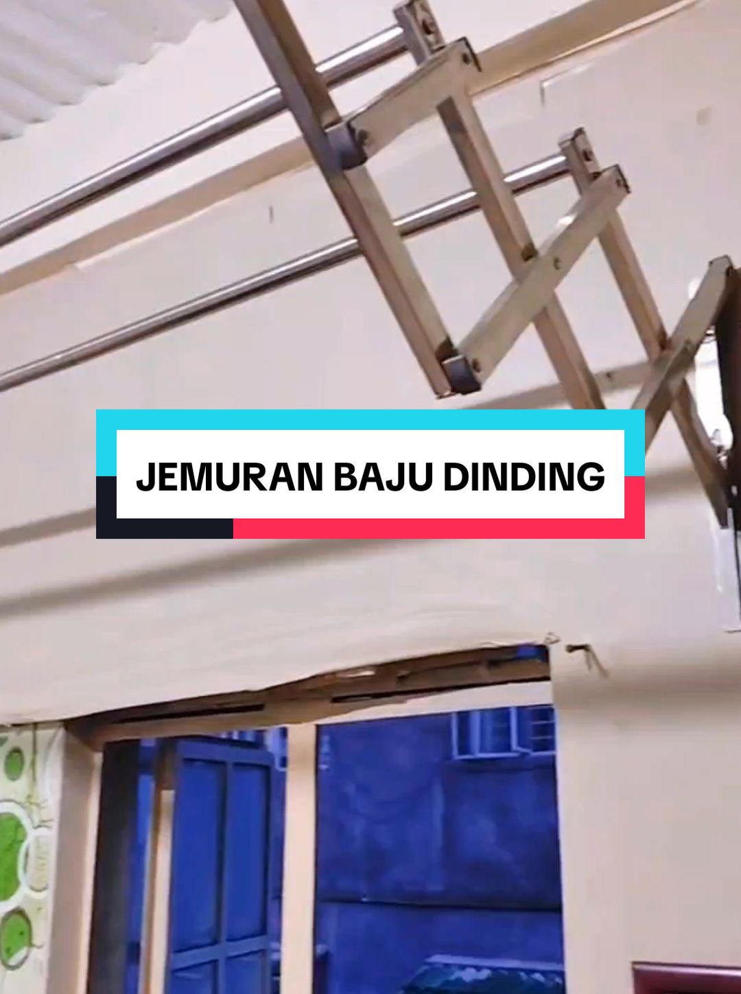 Jemuran dinding gantung lipat minimalis panjang sampai 2 meter #jemurangantung #jemuranlipat #jemurandinding #jemuran #jemuranbaju 