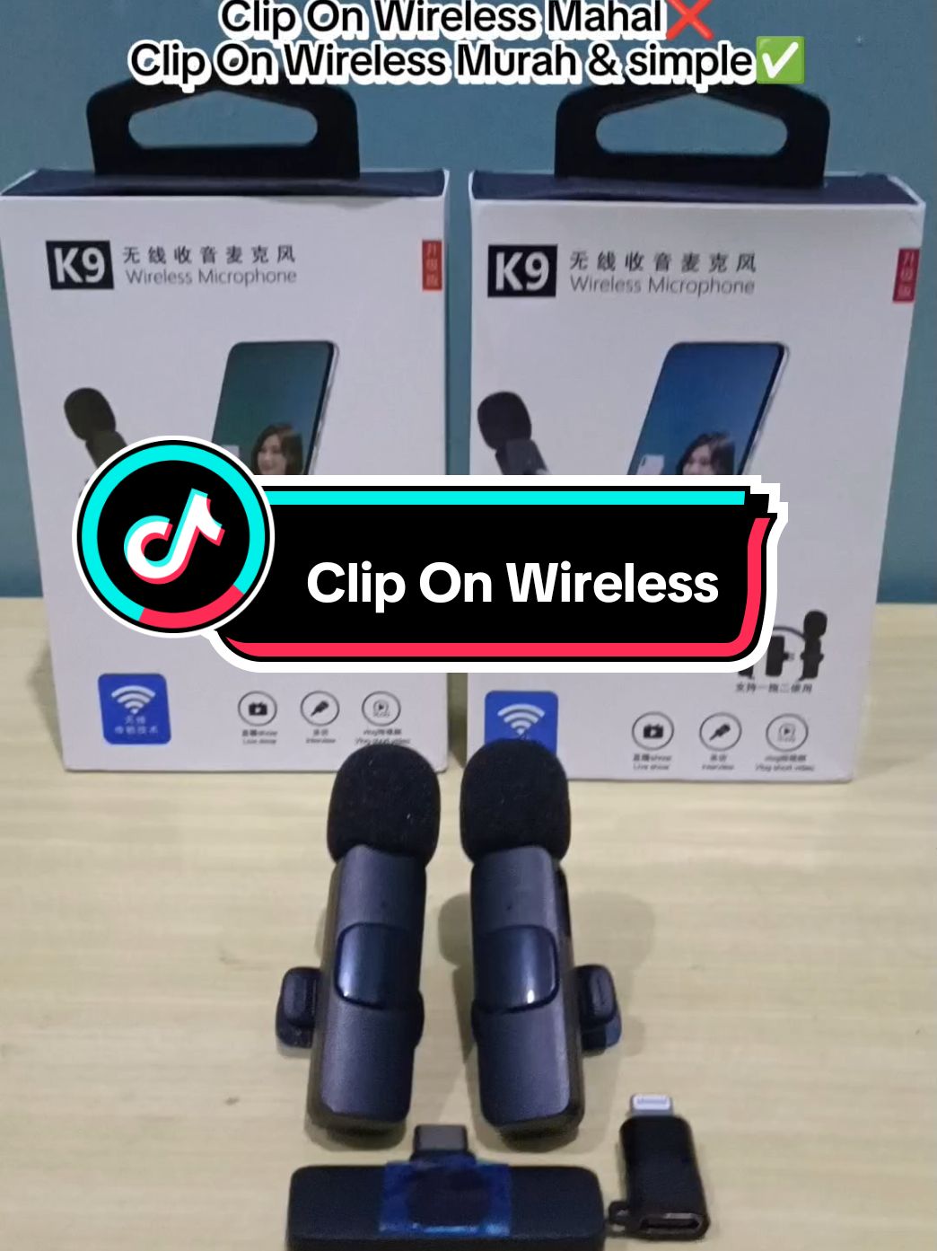 Clip On murah, bagus, dan sudah wireless. #cliponwireless #miconwireless #microphonewireless 