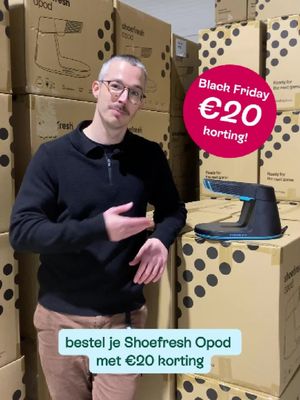 Nu makkelijk en snel geen stinkende schoenen meer in huis! Ontdek de voordelen van de Shoefresh opod