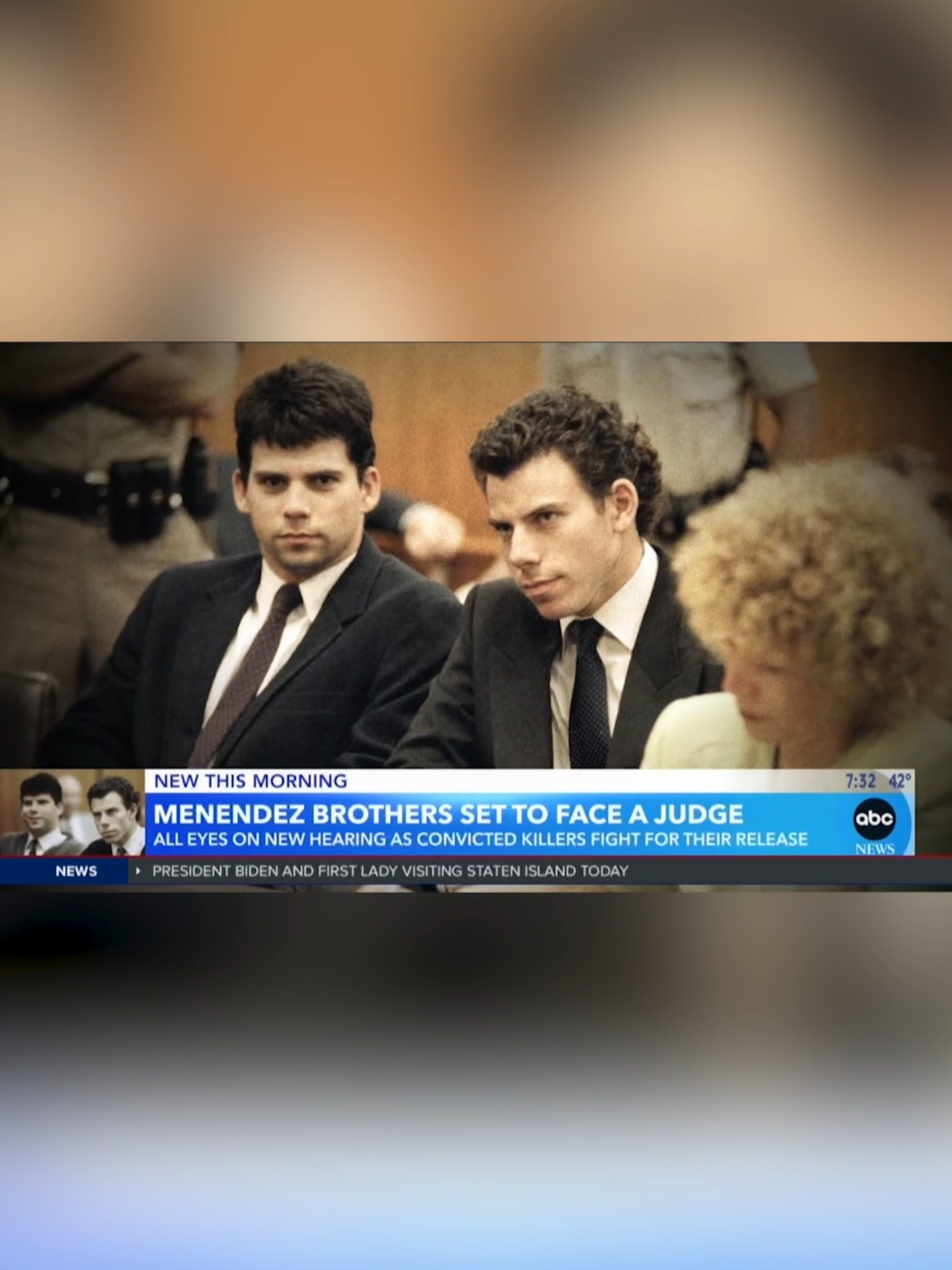 Erik and Lyle Menendez’s infamous case will be back in front of a judge on Monday for a hearing regarding the brothers' habeas corpus petition, which was filed last year for a review of new evidence not presented at trial. One piece of new evidence is allegations from a former member of the boy band Menudo, who revealed last year that he was raped by the brothers' father, Jose Menendez. The second piece of evidence is a letter Erik Menendez wrote to his cousin eight months before the murders detailing his alleged abuse from his father. Lyle and Erik Menendez are expected to attend the hearing remotely. #news #menendezbrothers