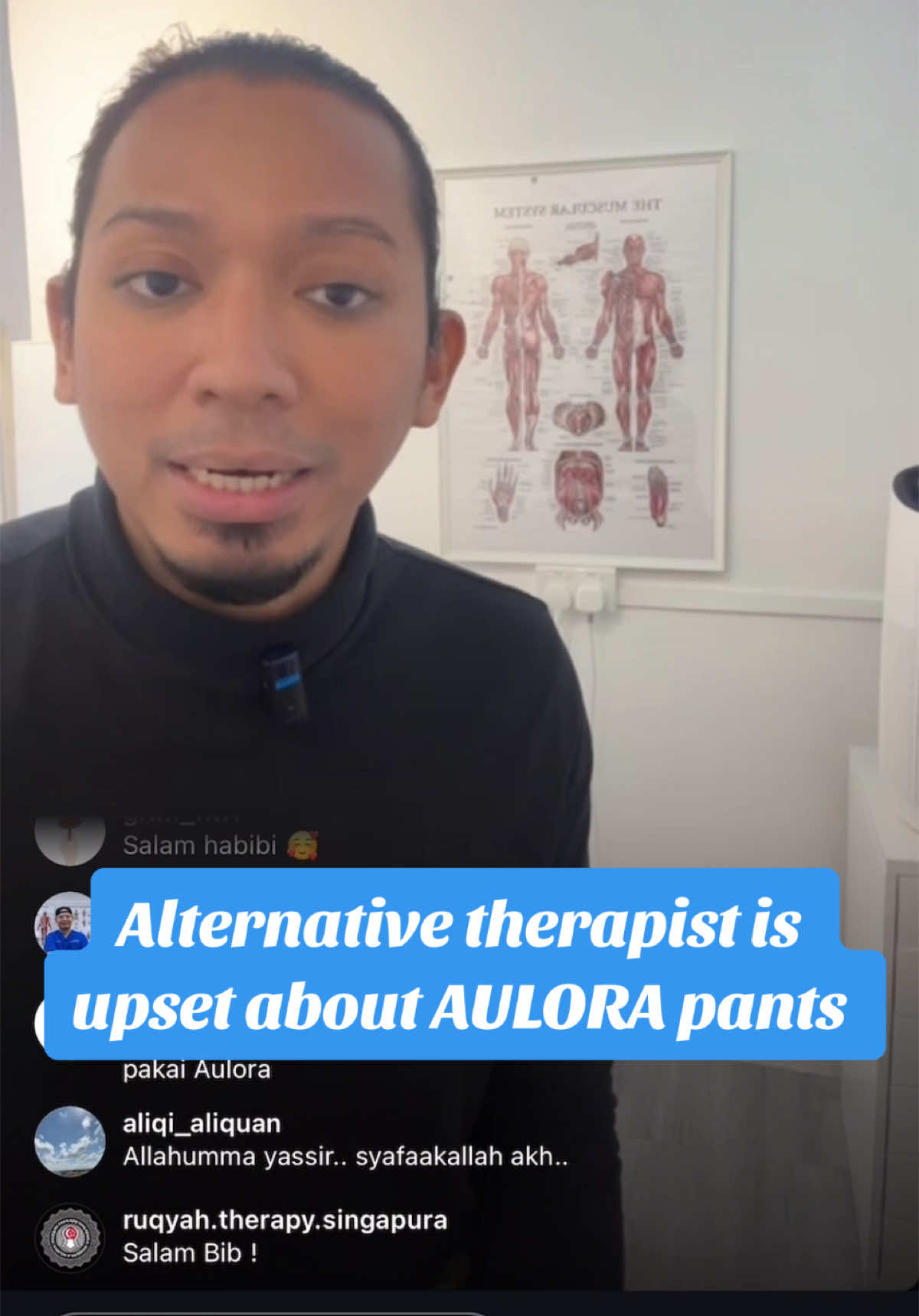 Listen to why this alternative therapist from 🇸🇬 is upset about AULORA series. #auloraseries #aulorawithkodenshi #aulorapants #aulorasocks #alternativetherapy #wellness #emmetttechnique #guasha #bonesetting #chiropractic #ruqyahsyariyyah #islamichealing @alternativetherapybyrasyid 