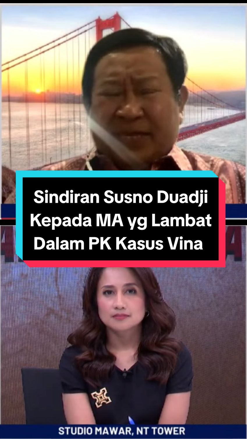 Eks Kabareskrim Jend. (Purn) Susno Duadji Menyindir Keras Terhadap Kerja Mahkamah Agung yang di Nilai Sangat Lambat Dalam Memproses PK 8 Terpidana Kasus Vina. Padahal Kasus Vina Ini Jadi Sorotan Publik bukan Hanya di Indonesia Tp Juga di Dunia Internasional.  Susno Duadji Pun Mennyebut MA yang Sekarang Belum Berubah dan Masih Kolot lot lot,,,  MANTAP JENDERAL,,, 👍👍 #kasusvina #susnoduaji #mahkamahagung #Kapolri #bebaskan7terpidana #listyosigitprabowo #ipturudiana #Sakatatal #Sudirman #Aep #Dede #Mega #widi #Supriyani #ottohasibuan #kemenkumham #yusrilihzamahendra #Gibran #Prabowo #Gerindra #vinacirebon #vinasebelum7hari #trending #fypage #xnybca 