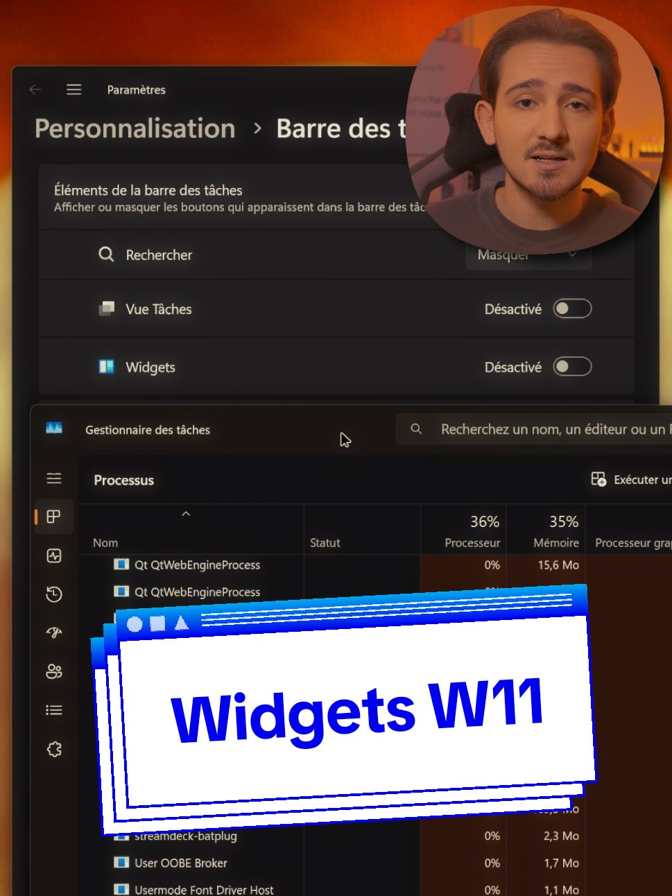 RÉELLEMENT désactiver cette option Windows INUTILE - Adieu les Widgets 🔔 Abonne-toi, like, commente et partage cette vidéo pour soutenir la chaîne! ➡️ Désinstaller Widgets Windows 11 winget.exe uninstall --id 