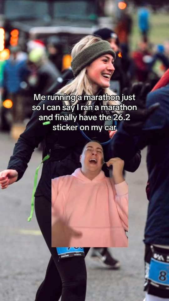 Its really for the bragging rights #marathon #Running #runner #runtok #runningtiktok #marathonrunner 