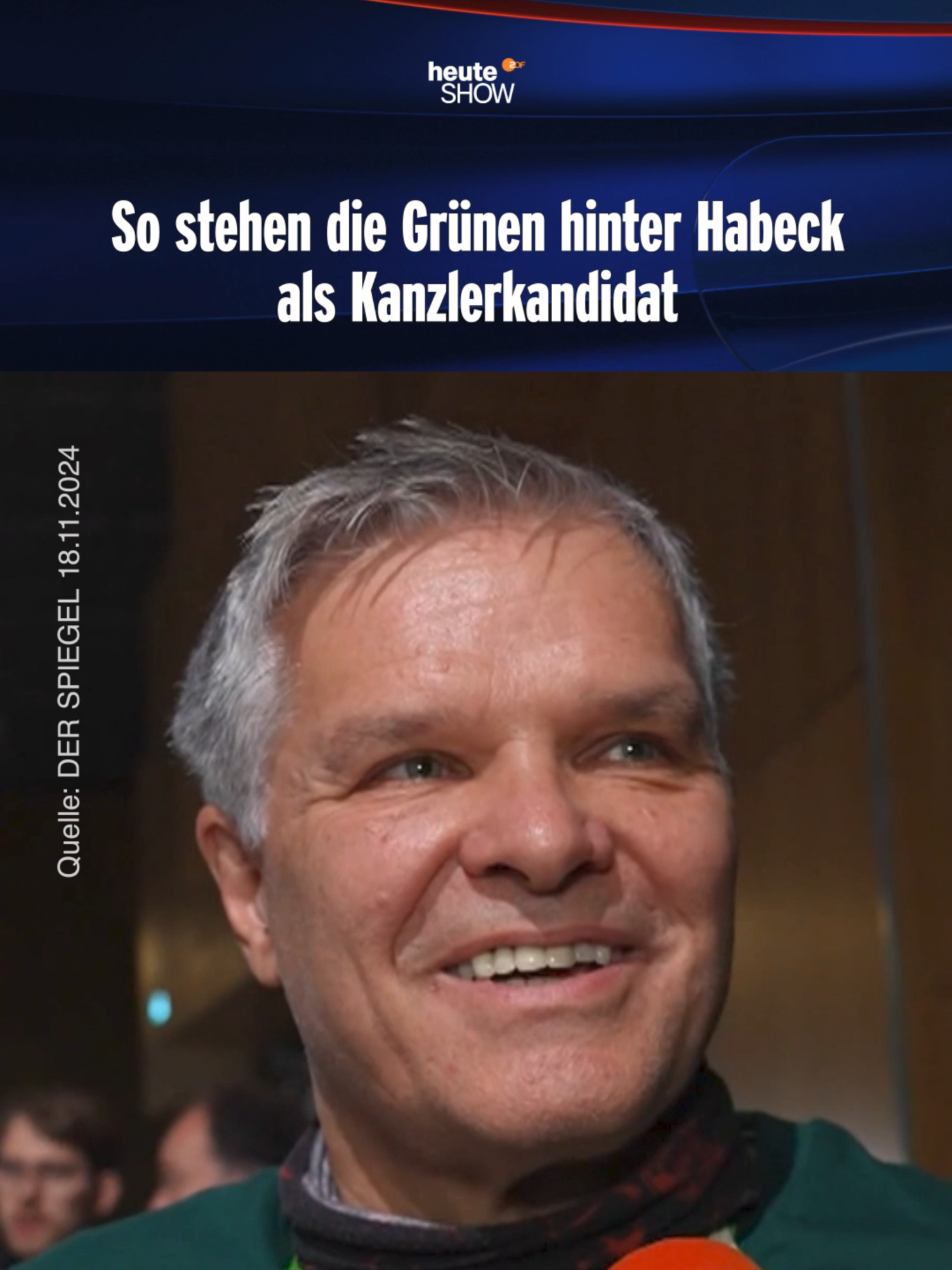 Er hat zwar wohl keine Chance, aber sie stehen alle hinter ihm #heuteshow