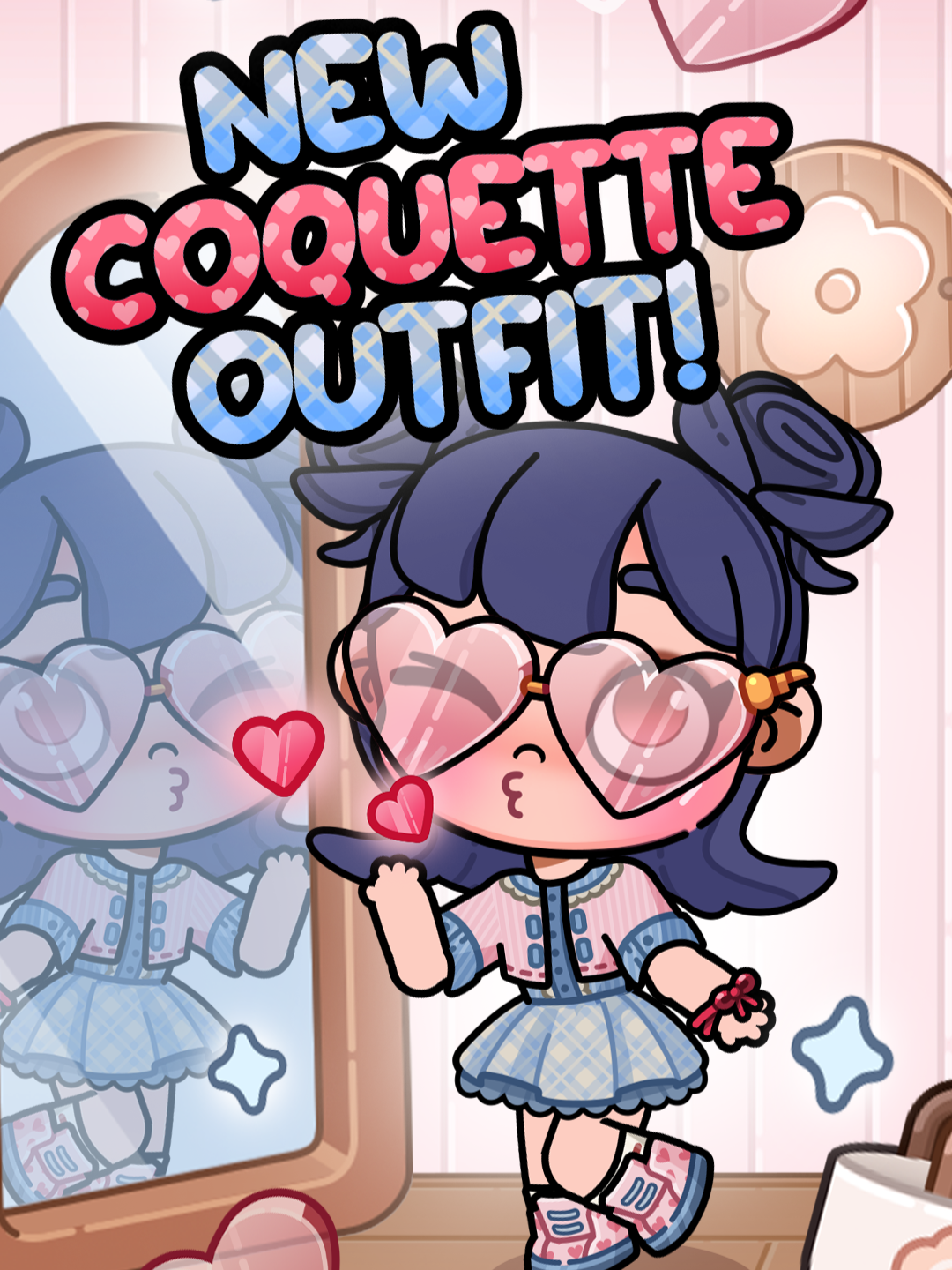 🎁 GIFT ALERT!🎁 We know you love anything COQUETTE! 💕 Check out the newest #AvatarWorld GIFT outfit at Daizy and grab it NOW for your Avatars! 🌸🎁 #pazu #avatarworldgame