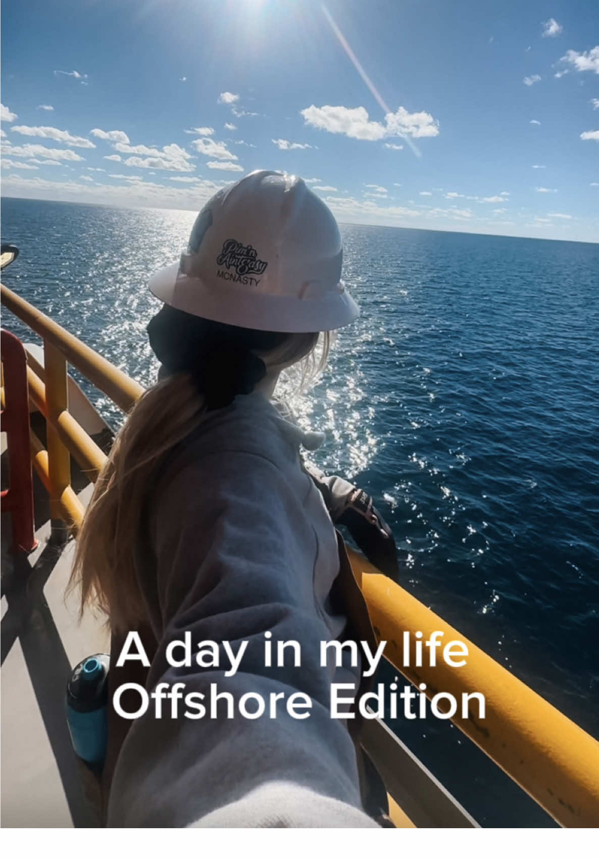 A day in my life — offshore edition 🌊 I always get asked what my work days look like working on an offshore drillship and I can never give a straight answer… it’s anywhere from morning reports and answering emails to watching ops on the rig floor and troubleshooting calculations. But you can always bet I’ll make time to slow down for a sunset. Follow along with me to see what goes on in the offshore world🌊 #adayinmylife #myday #oilfield #offshore #oil #offshorewomen #bluecollar #womeninstem #engineer #roughneck #womeninoilandgas #trend #cometoworkwithme #myjob #workday #hitch #ddph 