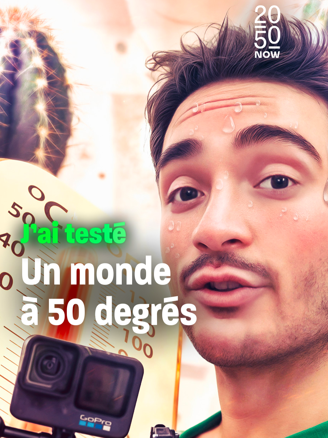 Paris pourrait connaître un pic à 50 degrés à l'ombre avant 2050 ! Raison pour laquelle @fabienverso, notre journaliste tropical, a décidé de te faire vivre cette expérience dès maintenant 🥵 #Réchauffementclimatique #Degrés #Futur #Climat