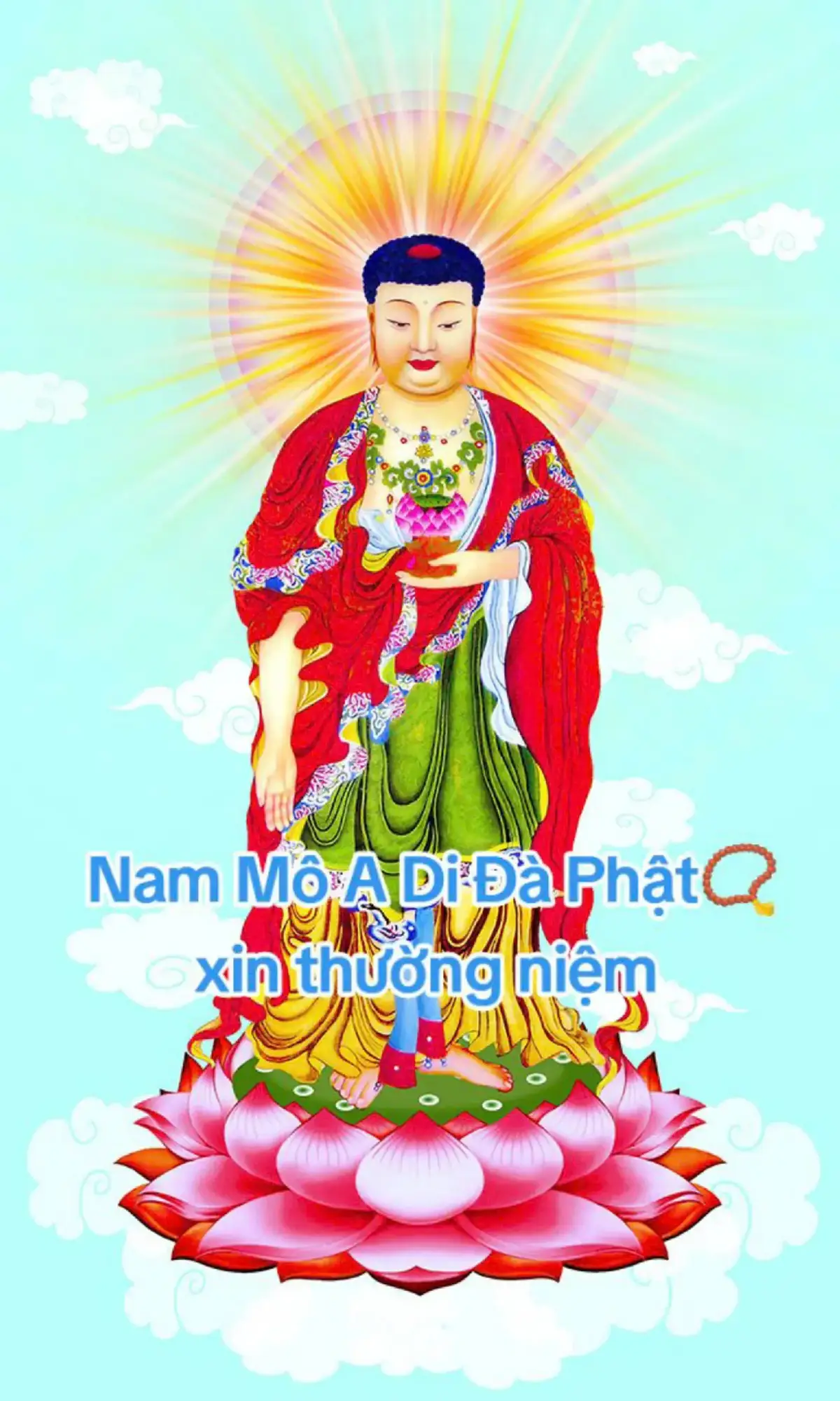 VẠN DUYÊN BUÔNG XUỐNG, CHĂM CHỈ NIỆM NAM MÔ A DI ĐÀ PHẬT 🪷🙏📿 Ở THẾ GIỚI TÂY PHƯƠNG CỰC LẠC CÓ ĐỨC PHẬT A DI ĐÀ ĐANG ĐỢI CHÚNG TA TRỞ VỀ. NAM MÔ A DI ĐÀ PHẬT 🪷🙏 XIN THƯỜNG NIỆM NAM MÔ A DI ĐÀ PHẬT 🪷🙏 , và phát nguyện vãng sanh về thế giới Tây Phương Cực Lạc ạ 🪷🙏