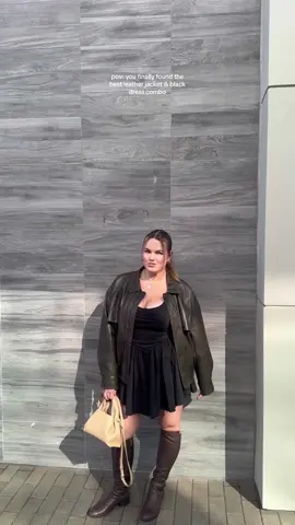 black mini dress + leather jacket combo 🤎🤎🤎 shop the outfit and more holiday staples at @12TH TRIBE while Black Friday Deals last 🏷️ Insane discounts on your favorite styles, new arrivals, and free gifts 🎁 Use code MARINA_K10 for extra 10% off 💕 You can find direct links to both the dress & the jacket in my ltk  #blackfriday #blackfridaysale #fashion #blackfridaydeals #shop12thtribe #tribebabe #12thtribeblackfriday24 #fashionstyle  #fashioninspo #blackdress #minidress #leatherjacket #brown #aesthetic #contentcreator #pinterest #microinfluencer #Lifestyle 