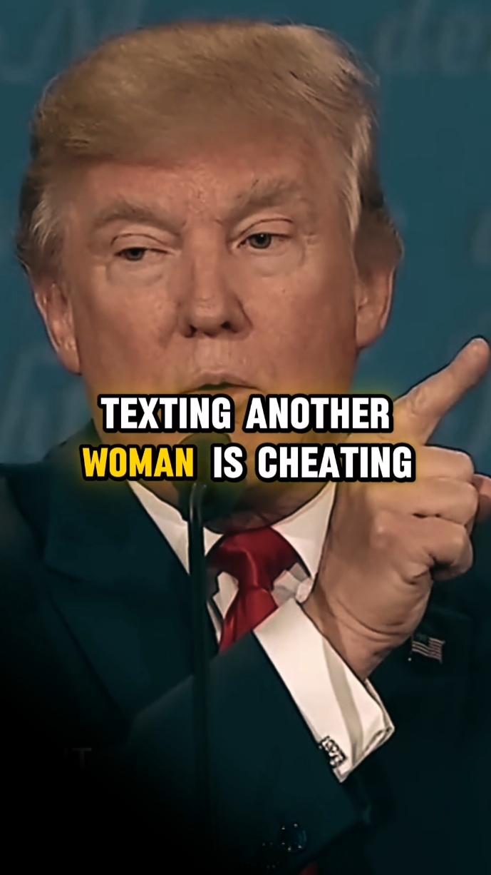 Texting another woman is. #motivational #inspirational #trump #speech #foryou