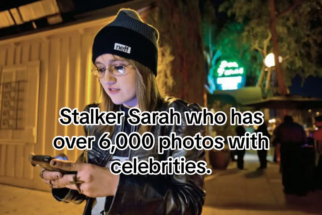 Hollywood stalker Sara gained notoriety for her obsession with Hollywood celebrities. Sara was known for attending every celebrity event possible and taking pictures with them. While her presence was controversial, Sara achieved near-legendary status in pop culture, becoming a symbol of celebrity obsession. #stalkersarah  #sarah #hollywood #celebs #celebrity #goviral #viral #fyp #foryou #fyppp #facts #interesting #trendingvideo #global #us 