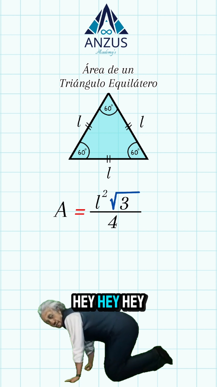 El área es el área es #triangulo #equilatero #area #musica #matematica #AprendeConTikTok #AprendeEnTikTok #baile #reggaeton 