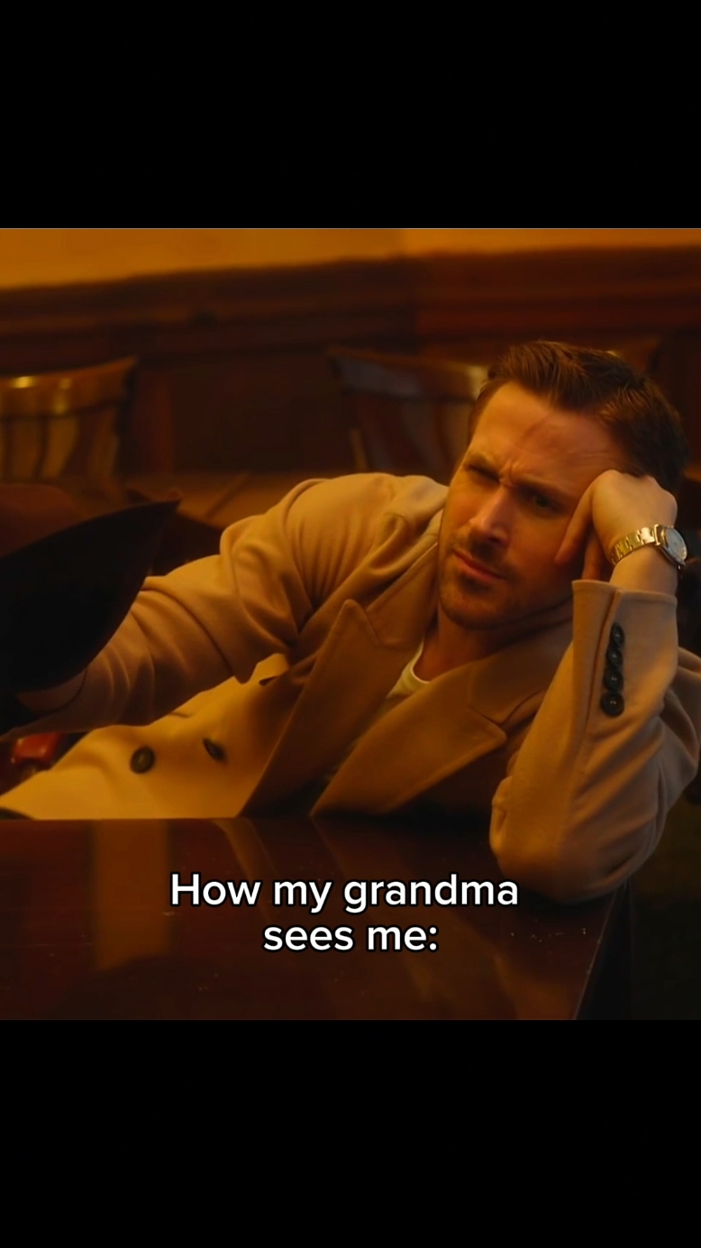 She thinks i'am really handsome #meme #real #fy #fyp #ryangosling #bladerunner #literallyme #grandma 