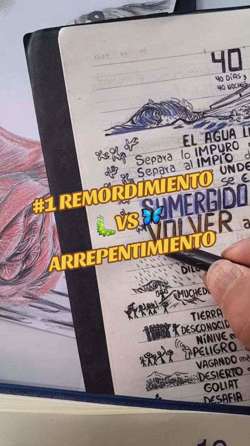 Respuesta a @davrdor899 #1 REMORDIMIENTO 🐛 VS ARREPENTIMIENTO 🦋 #arrepentintimiento #oruga #pecado #jovenescristianos #versiculosbiblicos #biblia #aguas #bautismo #nuevacriatura #tristeza #remanente