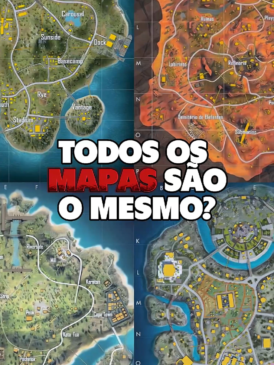 Todos os mapas são o mesmo? #freefire #garenafreefire #freefirenotiktok #freefire_lover 