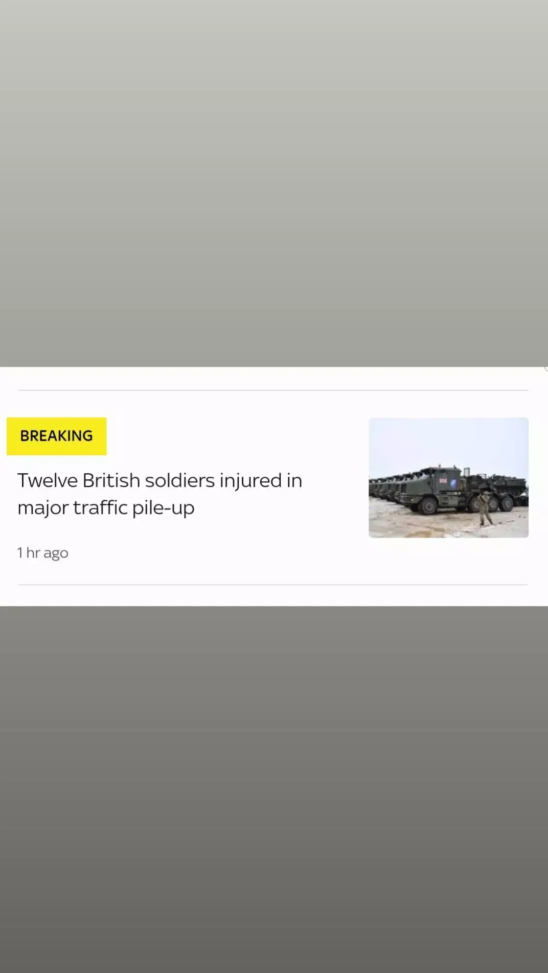 Twelve British soldiers were injured in a major traffic pile-up in Estonia, close to the border with Russia, local media have reported. Eight of the troops - part of a major NATO mission to deter Russian aggression - were airlifted back to the UK for hospital treatment on Sunday after the incident, which happened in snowy conditions on Friday, it is understood. Five of these personnel have since been discharged with three still being kept in the military wing of the Queen Elizabeth Hospital in Birmingham.