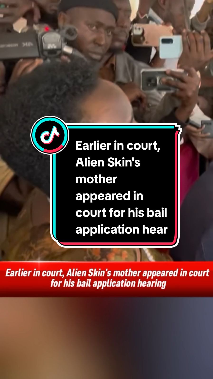 Earlier in court, Alien Skin's mother appeared in court for his bail application hearing #kingsupdates #kingugofficial #entertainment #fyp