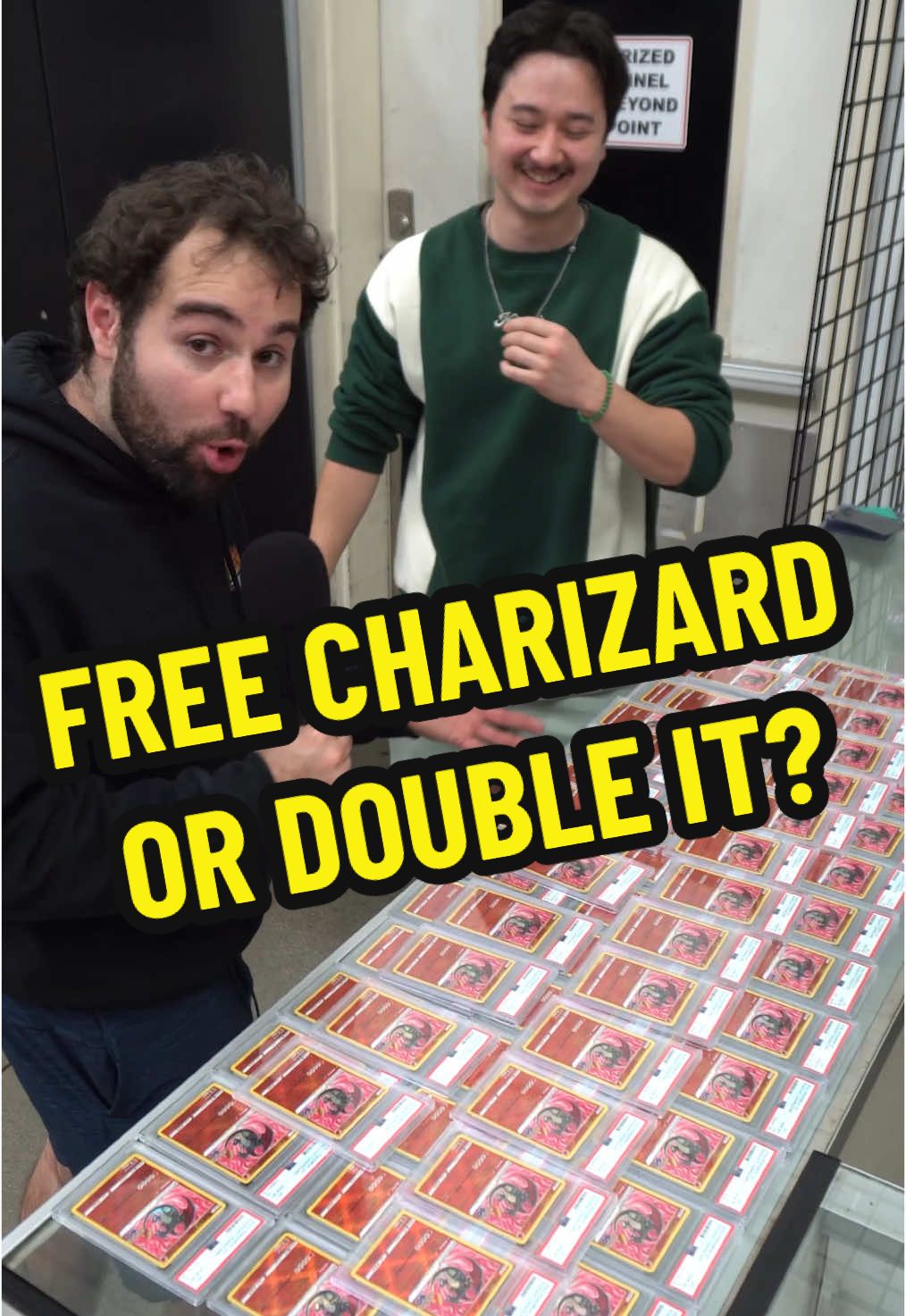 Free charizard or double it and give it to the next person? 🤔 #pokemon #fyp #pokemoncards #pokemoncommunity #charizard #psa10 