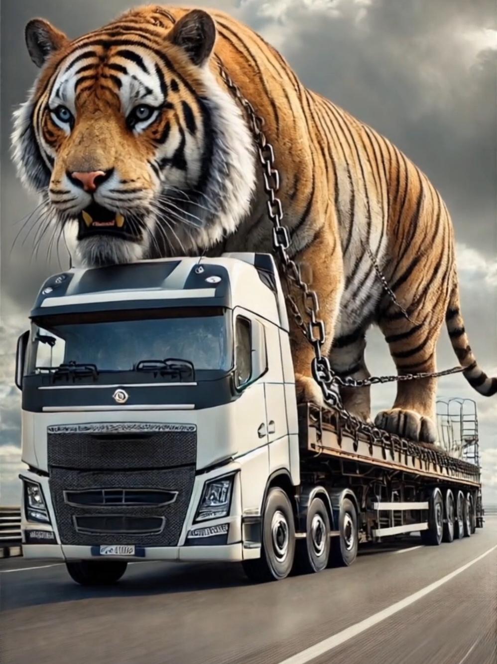 The Giant Tiger #ai #animals 