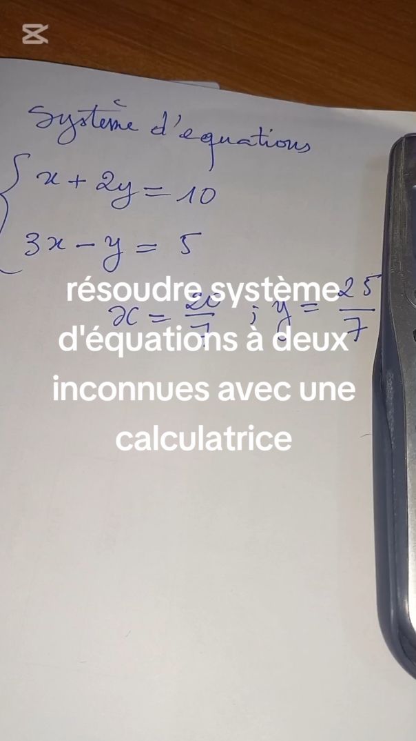 Réponse à @fallou.niang61 Résoudre un système d'équations du premier degré à deux inconnues avec une calculatrice.#yadehightech #ibrahimayade #calculatrice #casio #senegal #lyceeleona #louga #mali #mauritanie #guinnee 