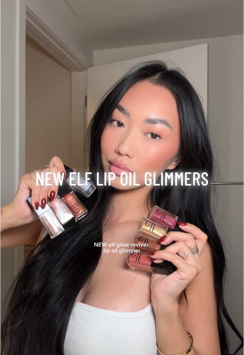 NEW @e.l.f. Cosmetics glow reviver lip oil glimmers!! lmk what you guys think!! which one is your fav? i think my fav is either princess cut or crystal baller princess cut opal-ogy tour chocoluxe citrine gleam divine wine super-neutral crystal baller candy coded  #lipcombo #liptryon #lipliner #lipoil #lipgloss #liptint #lippies #lipswatches #viralmakeup #holidaymakeup #makeupskincare #makeup #makeuptok #beauty