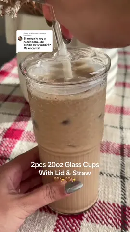Replying to @Alejandra Morin  #tiktokshopfinds #coffeecups #glasstumbler #glasscupswithstraw 