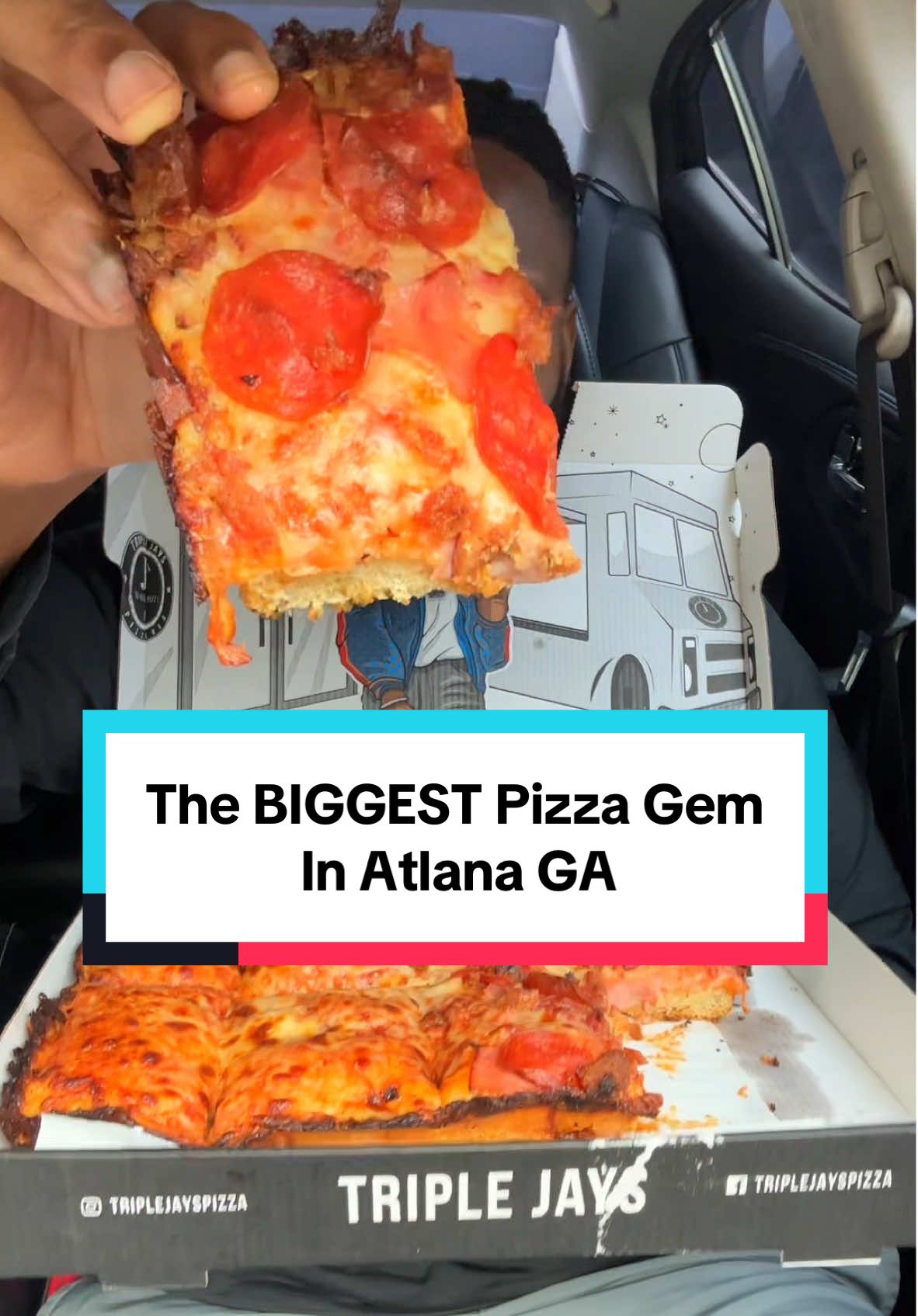 The BIGGEST‼️ Pizza Gem In Atlanta‼️🔥(The BEST EVER🤯🔥) @Triple Jays Pizza🍕 #ncfoodie #atlantarestaurants #atlantafood #foodreview #foodcritic