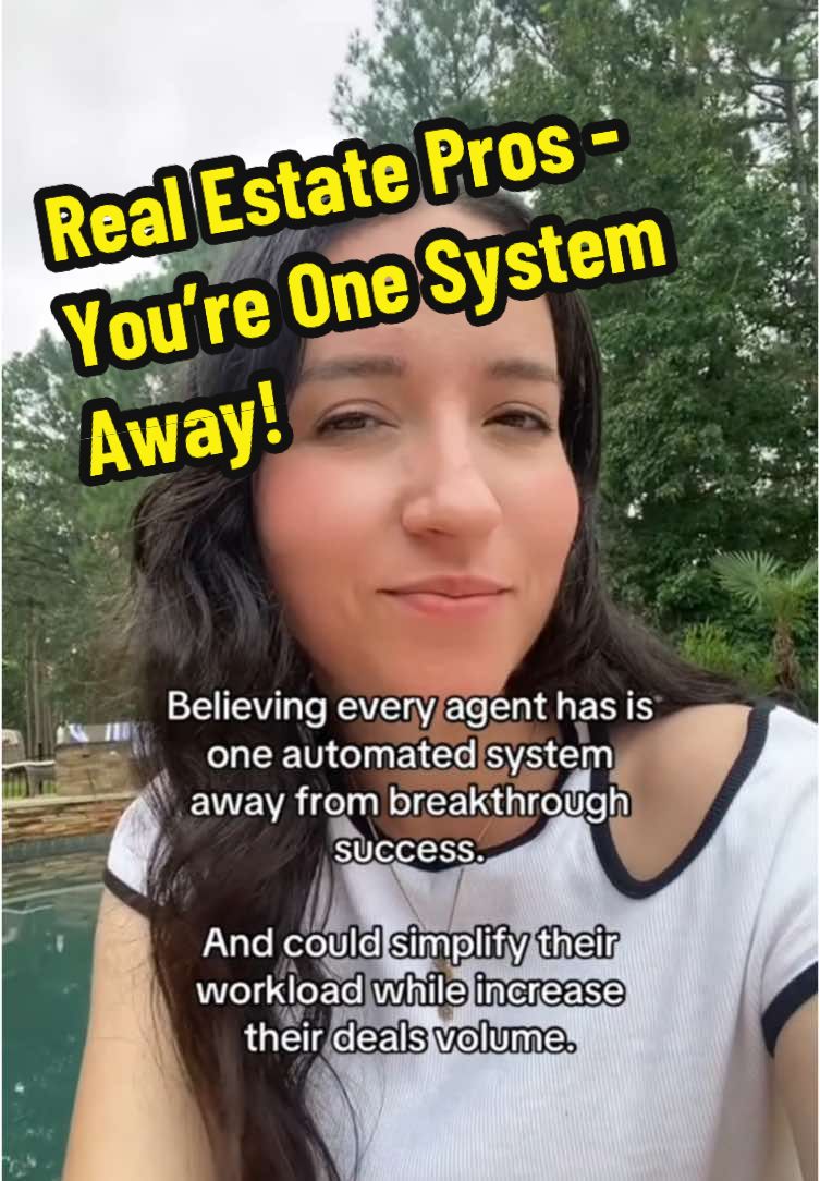 Every real estate agent is just one system away from breakthrough success. 🚀  The right automations can simplify your workload, keep your leads engaged, and help you close more deals without the stress. Let’s review your lead generation systems and find your next big win!  Book a free strategy call today—your breakthrough starts here. 🏡  #RealEstateMarketing #realestateagent #realestateinvesting #realestatebroker 