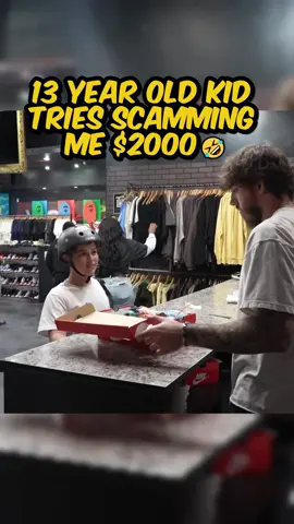 13 Year Old Kid Tries Scamming Me $2000🤣#shoes #sneakers #reseller