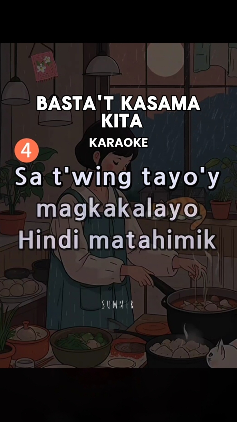 Basta't Kasama Kita @JIH LAY LAH  Karaoke Song with Lyrics #karaoke #karaoketiktok #karaokechallenge #duet #kantahan #lyrics #videoke #foryou #pinoytiktok 