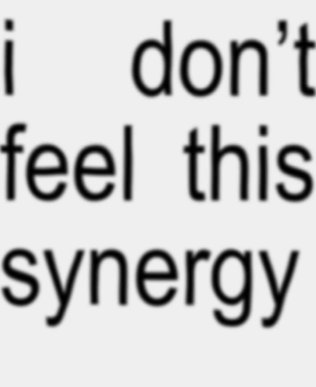 i don’t feel this synergy.. #synt #syntlyrics #billieeilish #lyricsvideo #idontfeelthissynergy #dontsmileatme #brat