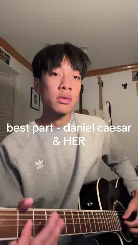 i got a new guitar !!! hopefully i can do some cool things with it in the future🔥 #cover #guitar #bestpart #danielcaesar #HER #singer 