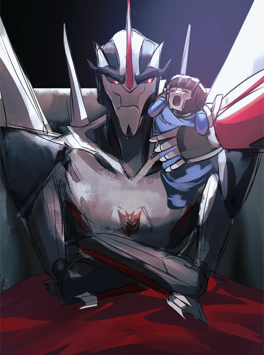 When you’re so entitled you cross continuities to birth yourself…. #starscream #transformersstarscream #transformersprime #tfp #maccadams #fypシ #queennevercry #breakdowntfp #knockouttfp