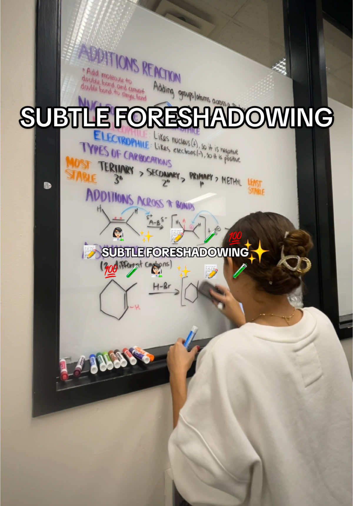 Subtle foreshadowing 👩🏻‍🔬✨ #subtleforeshowingtrend #subtleforeshadowing #orgo #chemistry #organicchemistry #college #collegestudent #premed #academicvalidation #academicweapon #study #studytok #goodgrades #studywithme##studytips #studytime #lockedin #quiz #exam #finals #midterm #school