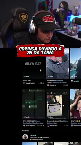 Oi xupasseios kkkkkkk ##loud_coringa #loudcoringa #tainacosta #twitch #streamer
