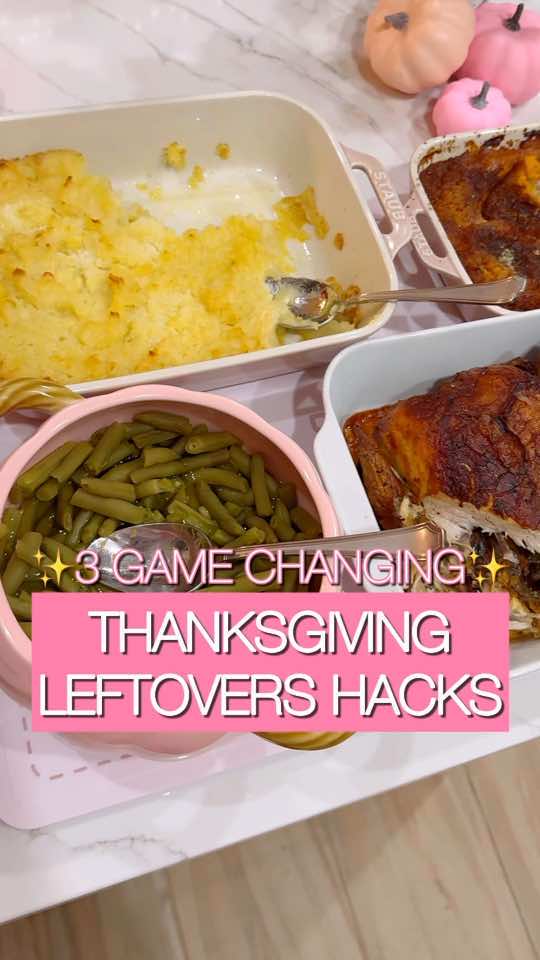 Effortless clean up & Storage  🎉 **3 Game-Changing Thanksgiving Leftover Hacks You Need to Try! 🦃✨** Say goodbye to post-holiday chaos and hello to effortless cleanup with these fun and innovative tips!  **1. Thanksgiving To-Go:** Delight your guests by sending them home with a tasty meal packed in lidded muffin tins, complete with easy reheating instructions. It’s a perfect way to keep the festivities going!  **2. Easy Packing:** Tired of messy leftovers? Our handy bag holder keeps any size food storage bag open for quick, spill-free packing. Cleanup has never been this easy! **3. Fresh Dessert Storage:** Preserve your delicious pies and desserts in a large upside-down food storage container, keeping them fresh longer while maximizing your fridge space.  Transform your Thanksgiving experience and savor those mouthwatering leftovers with these simple hacks! 🍽️💚  #ThanksgivingHacks #LeftoverMagic #HolidayCleanup #MealPrep #FoodStorage #ThanksgivingTips #EffortlessCooking