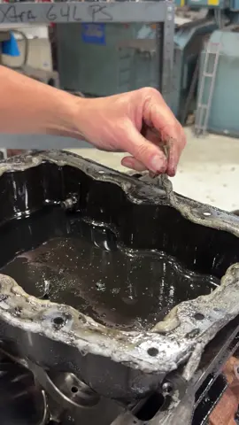 Ford 6.7 Power stroke engine taken down by a poor silicone gasket installation #autoshop #autorepair #enginebuild #ford #enginerepair 