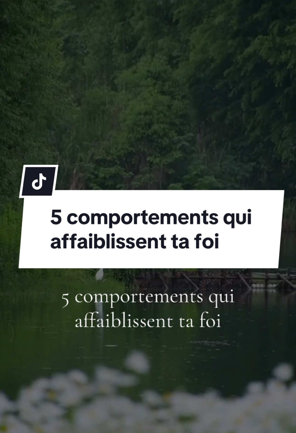 5 comportements qui affaiblissent ta foi #priere_profonde #priere #prieres #jesus #amen #serviteurdaness