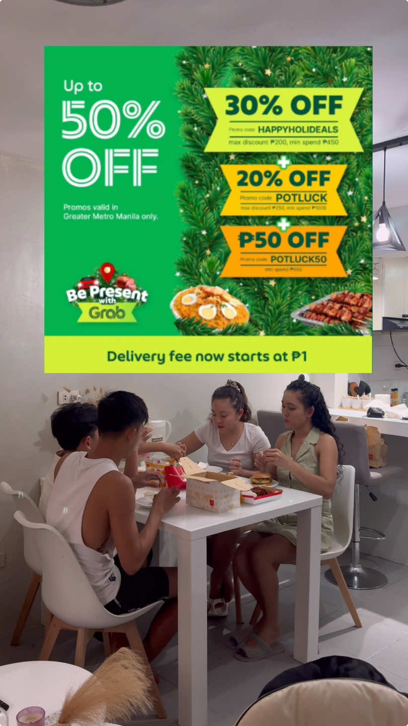 Ang app na maasahan pagdating sa mga handaan preps mo this holiday season, #GrabFood lang sakalam! #BePresentWithGrabFood #GrabPH @GrabFood PH  