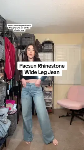 These pants are so cute!! @pacsun #pacsun #jeans #rhinestonejeans #creatorsearchinsights 