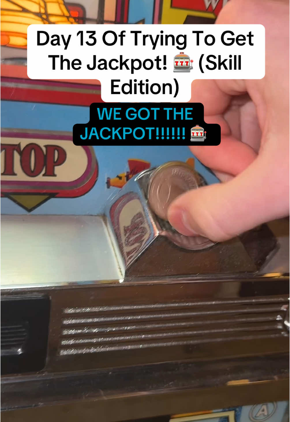 Day 13 Of Trying To Get The Jackpot! 🎰 (Skill Edition) #fyp #foryoupage #slotmachineguy #viral #antique #trending #skillmachine #day13 #jackpot #WeDidIt 