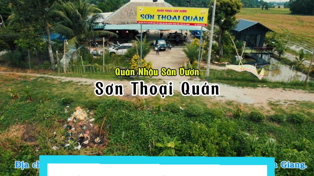 Trailer review một chiếc quán nh.ậu sân vườn với View cực chill kế bên Núi Sập (Sơn Thoại Quán)  Địa chỉ: Đường Võ Văn Kiệt (Kênh E) TT Núi Sập, Thoại Sơn, An Giang.