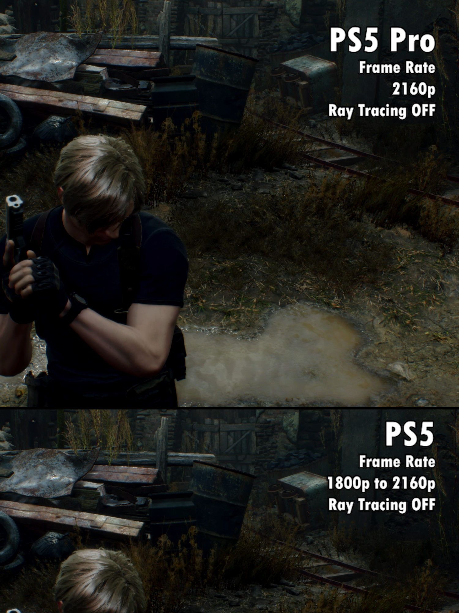 Looks the Same in Frame Rate Mode | Resident Evil 4 on PS5 vs. PS5 Pro #ResidentEvil4Remake #PS5 #PS5Pro