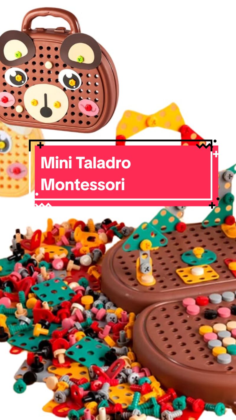 ✨ Mini Taladro 3D Montessori ¡Inspira la creatividad y desarrolla habilidades motoras mientras los pequeños se divierten! Este juguete educativo incluye un taladro interactivo, piezas coloridas y un tablero resistente para construir figuras en 3D. Ideal para fomentar la imaginación, la paciencia y el pensamiento lógico en niños a partir de 3 años. 🛠️🌟 🎁 Regalo perfecto para mentes curiosas ✅ Seguro, duradero y fácil de usar ✅ Horas de aprendizaje y diversión ¡Haz clic ahora y despierta el ingenio de los más pequeños!  #montessori #juegosdidacticos #juguetesparaniños #juegosinteractivos #niños #aprendejugando #regaloparaniños #juegoseducativos #juegosinfantiles 