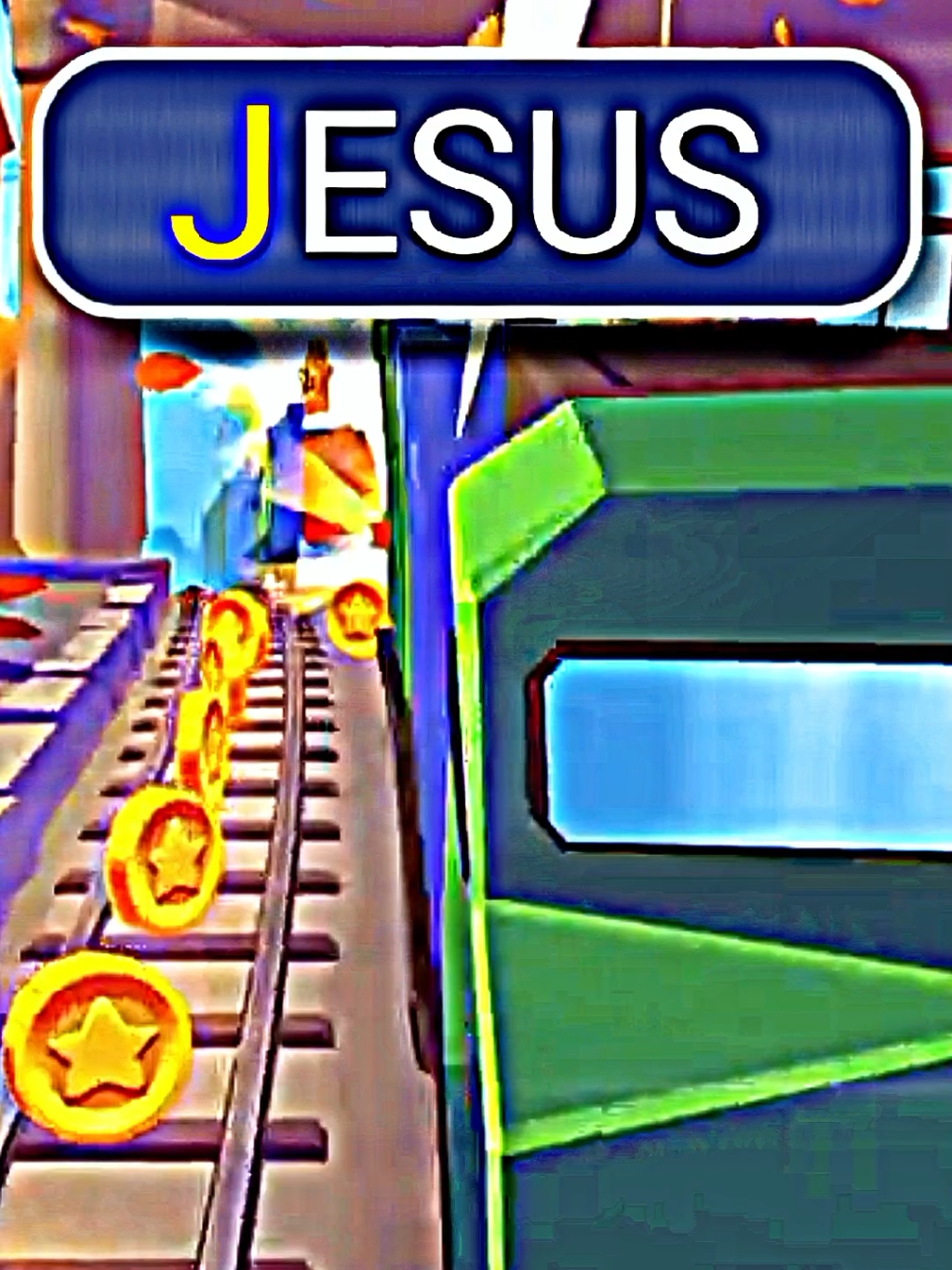 Jesus x Subway surf ✝️🙏 #jesus #subwaysurfers #parati #capcut_edit  #viral? #fyp 