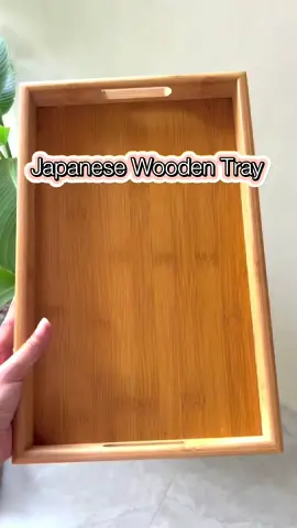 Japanese Wooden Tray❤️#factory #kitchen #tiktok #pallet #japanese #bamboo #wood #fyp #budolfinds #aesthetic