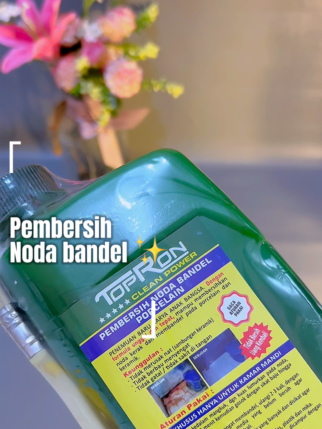 Bosan dengan gayung yang kusam dan berkerak? Bersihkan sekarang dengan Topron! Gayung kinclong kembali dalam sekejap! #pembersigayung #gayungbersih #kerakhilang #kinclong #mudahbersih #hematwaktu #produkbaru #promo #diskon