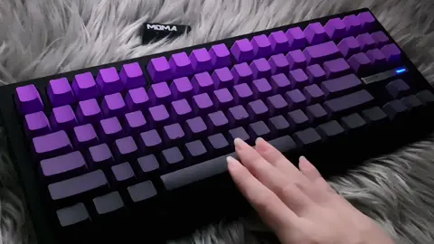 Purple Storm: Rhythm Carnival on Keyboard!😎💜🎮⌨️ #fyp #foryoupage #keyboard #typ #mechanicalkeyboard #customkeyboard #purple #storm #rhythm #carnival #game #trend 
